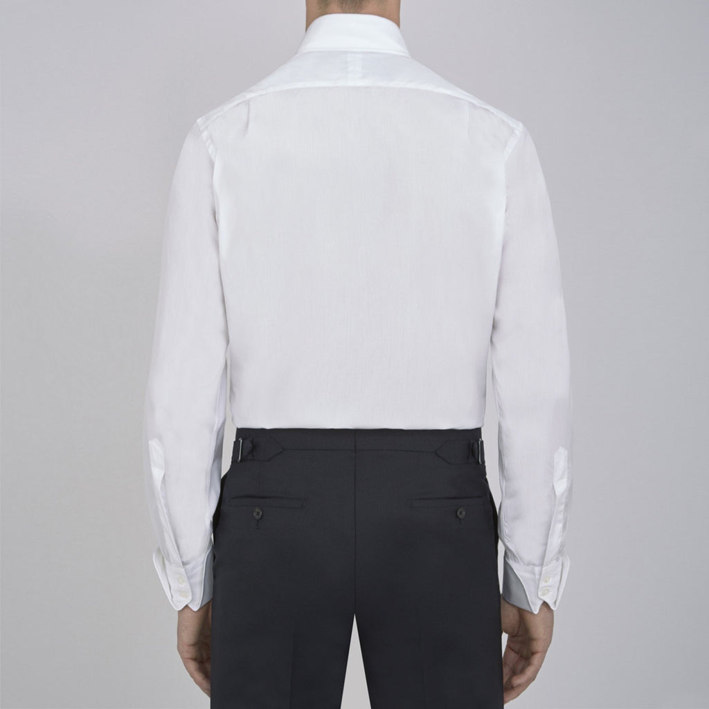 『007/ドクター・ノオ』コットンシャツ（2ボタン・ターンバックカフス）/ ホワイト