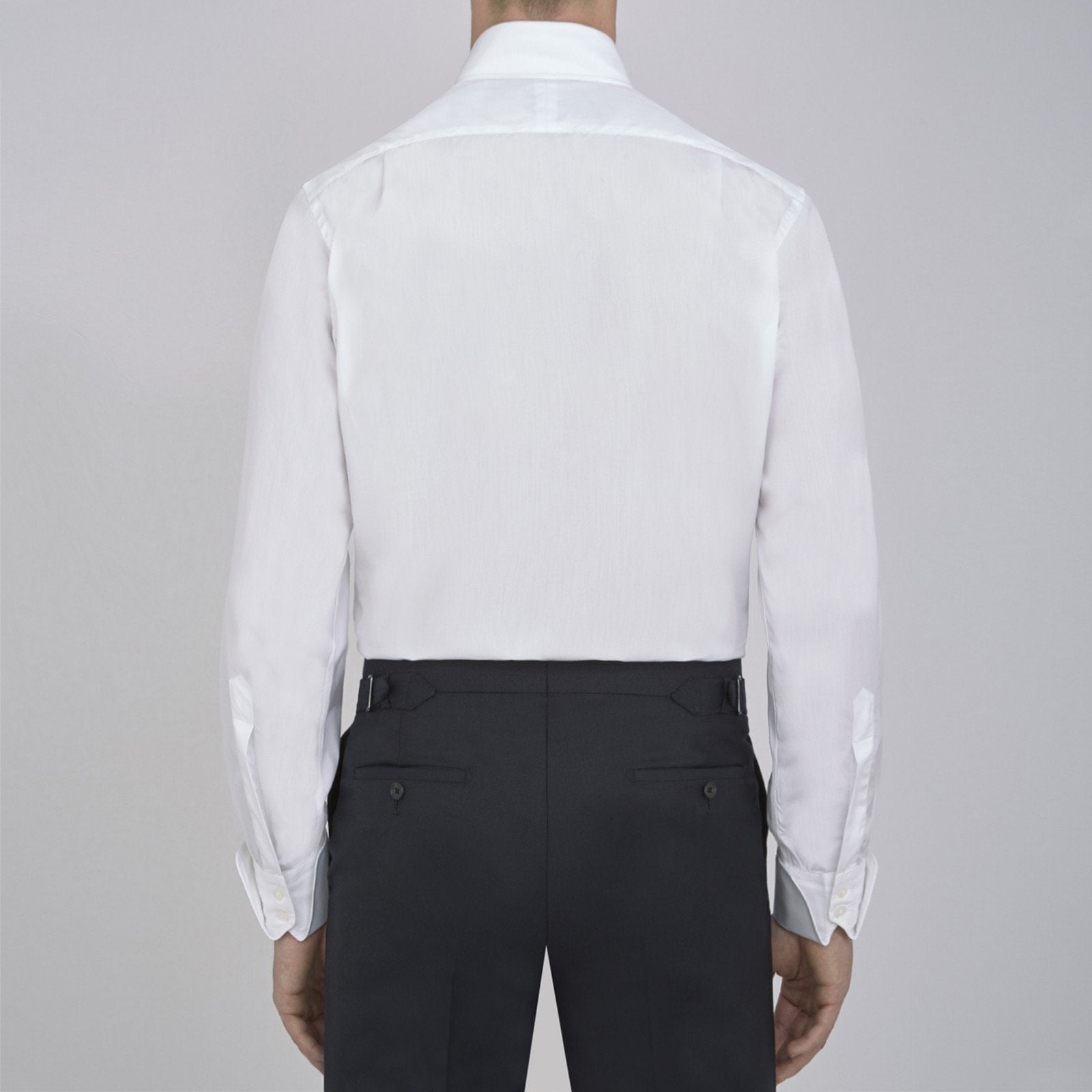 『007/ドクター・ノオ』コットンシャツ（2ボタン・ターンバックカフス）/ ホワイト