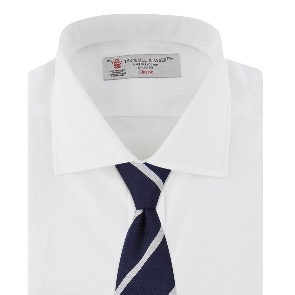 『007/ドクター・ノオ』コットンシャツ（2ボタン・ターンバックカフス）/ ホワイト