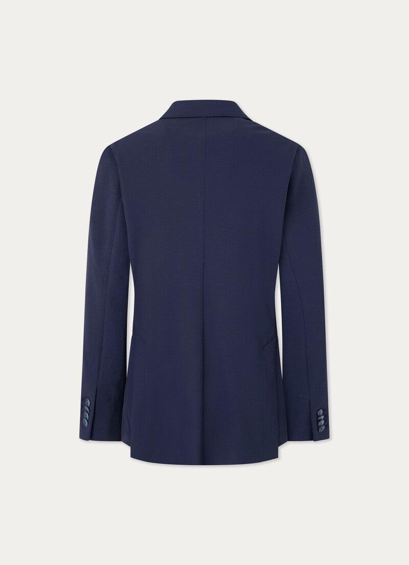 テクスチャード ニットジャケット / ネイビー