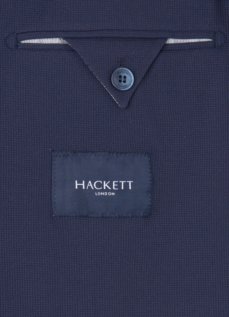 テクスチャード ニットジャケット / ネイビー