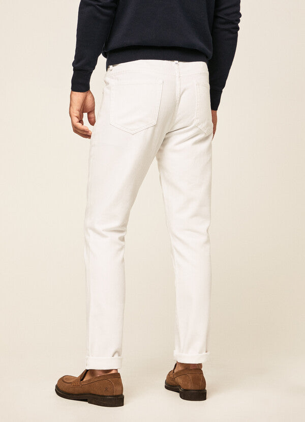 スリムフィット5ポケットパンツ / ホワイト