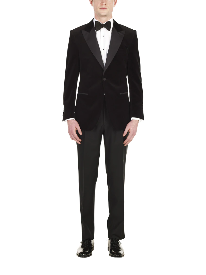 アンズリー ベルベットディナージャケット　/　ブラック