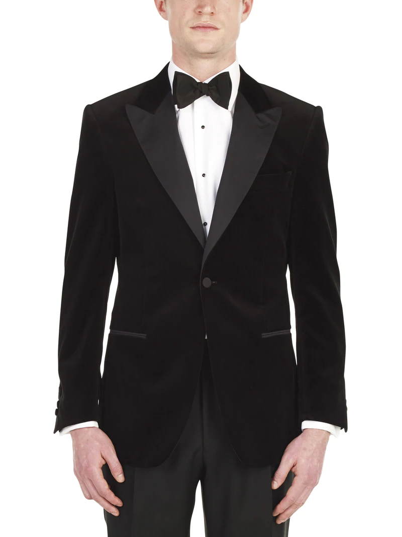 アンズリー ベルベットディナージャケット　/　ブラック