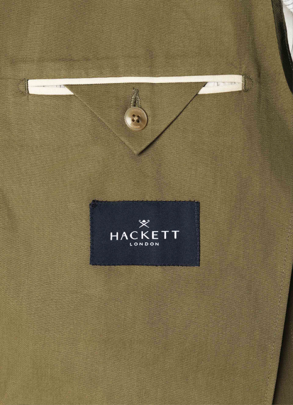 コットンリネンカジュアルブレザー / サファリグリーン