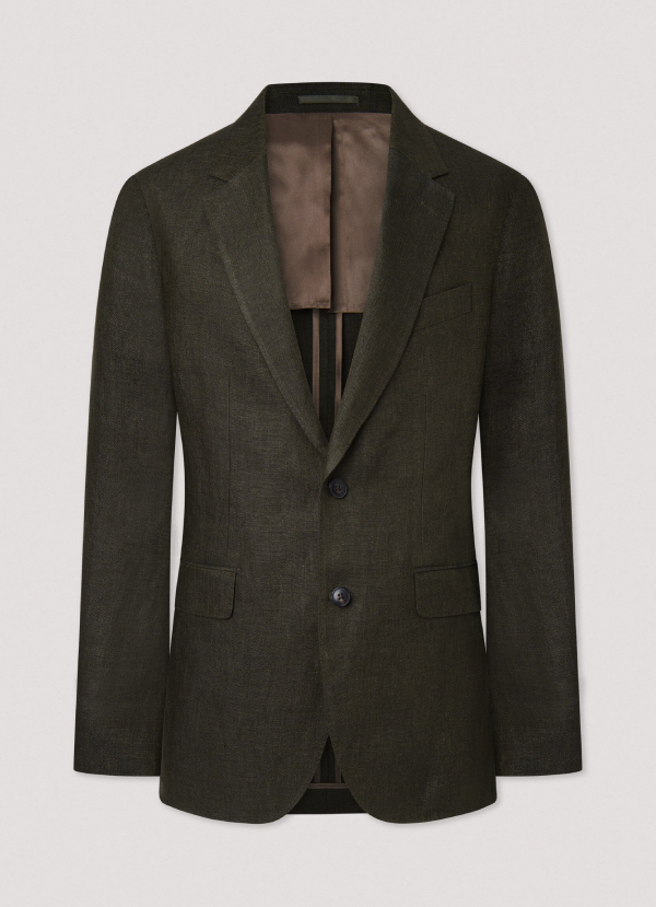 リネンデレーヴホップサックブレザー / カーキ