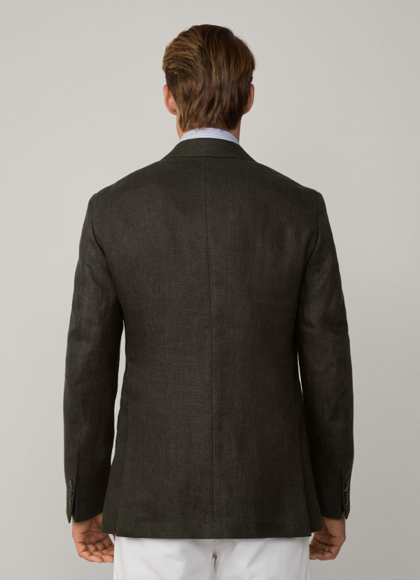 リネンデレーヴホップサックブレザー / カーキ