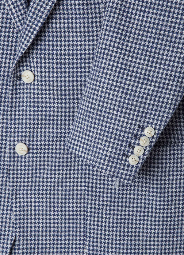 ムーリンハウンドトゥースブレザー / ネイビー