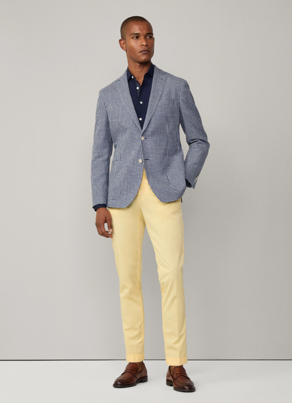 ムーリンハウンドトゥースブレザー / ネイビー