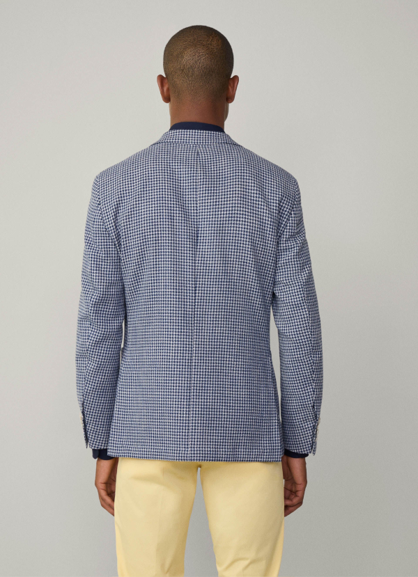 ムーリンハウンドトゥースブレザー / ネイビー