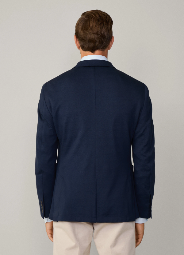 ジャージーダブルブレストブレザー / ネイビー