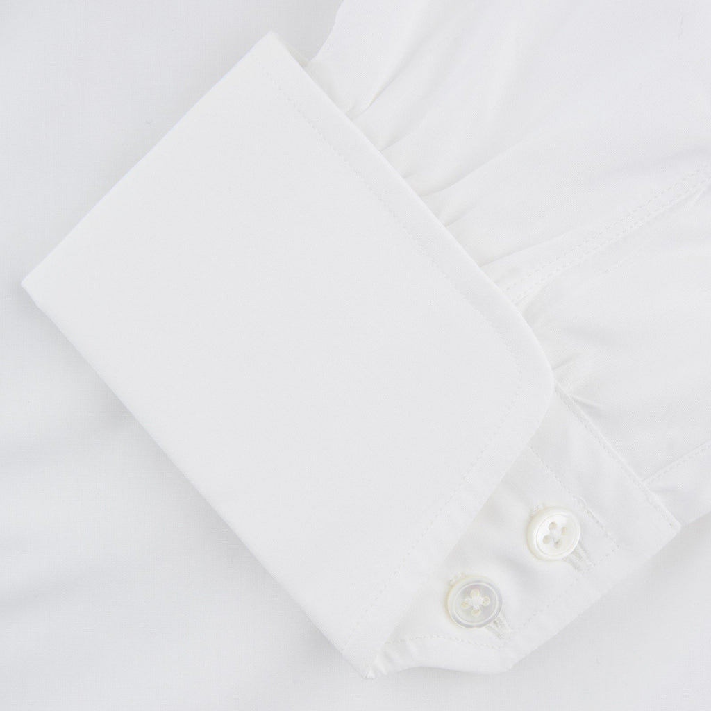 『007/ドクター・ノオ』コットンシャツ（2ボタン・ターンバックカフス）/ ホワイト