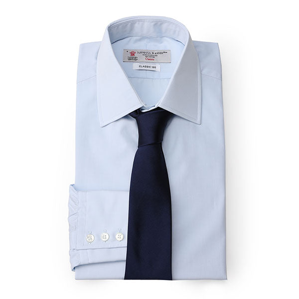 ドレスシャツ（3ボタン・シングルカフス）/ ライトブルー