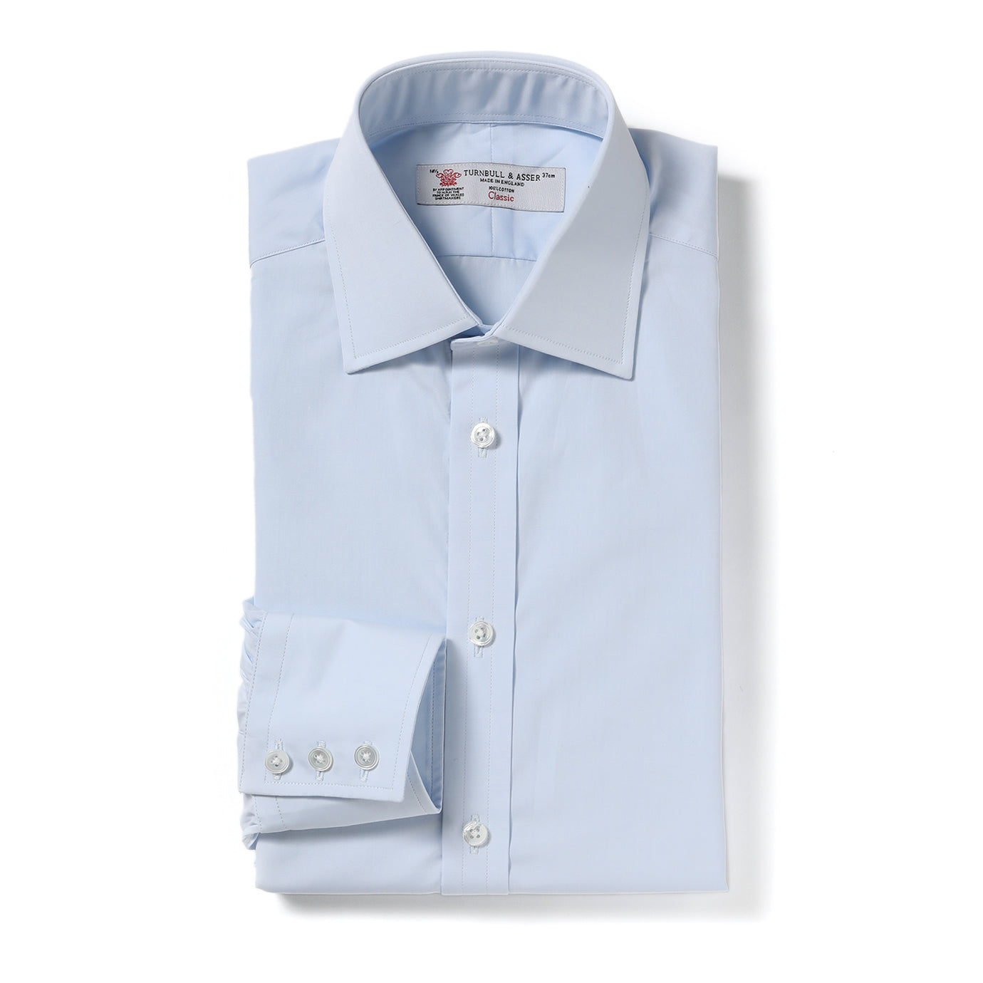 ドレスシャツ（3ボタン・シングルカフス）/ ライトブルー