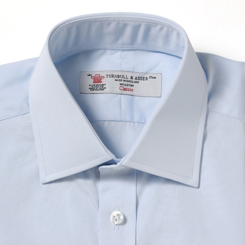 ドレスシャツ（3ボタン・シングルカフス）/ ライトブルー