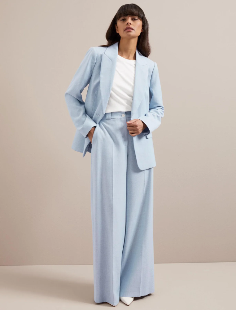 Jamie リネンブレンド ブレザー / ペールブルー