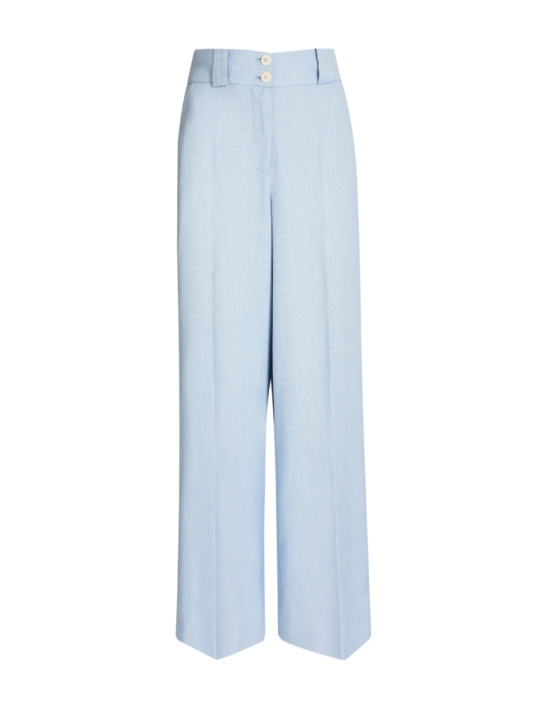 Tyler リネンブレンド トラウザー / ペールブルー