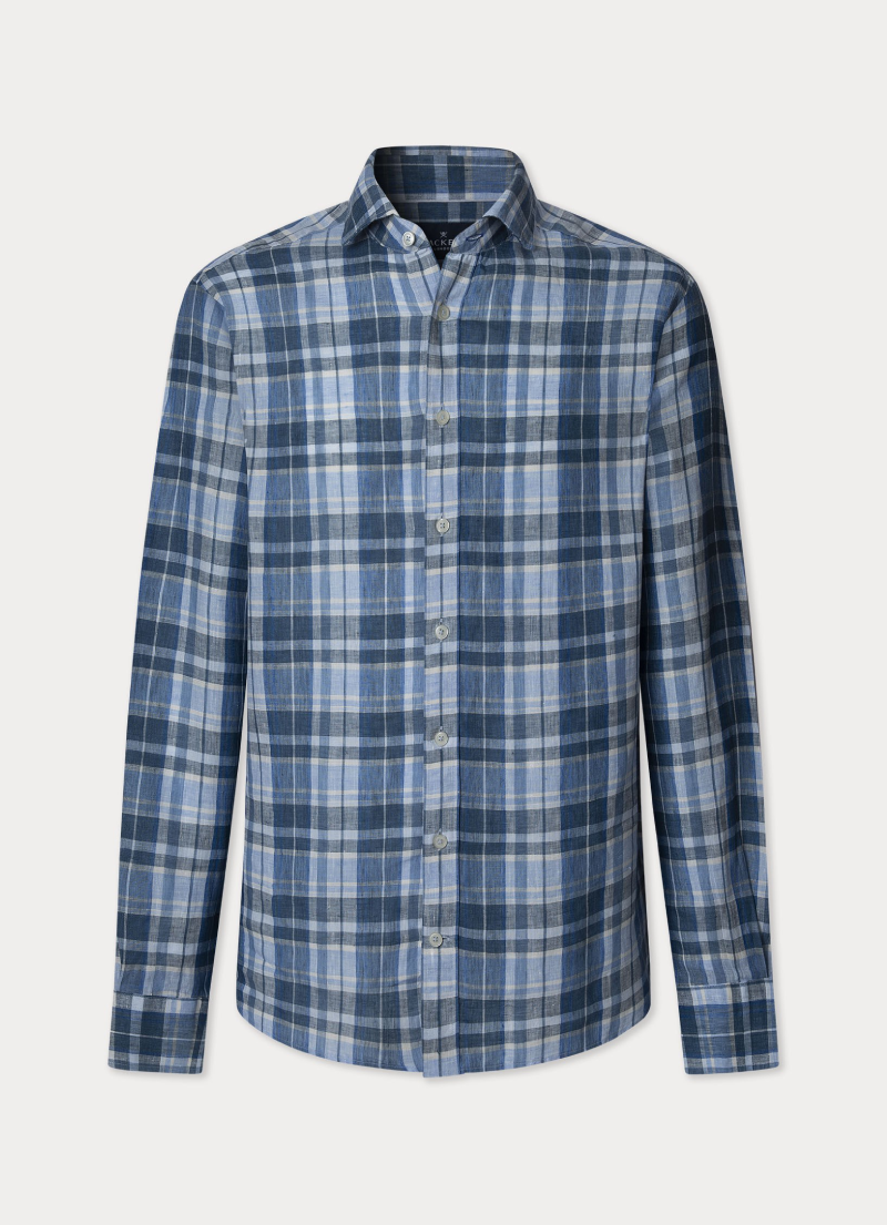 ブルーマドラスシャツ / スパブルー