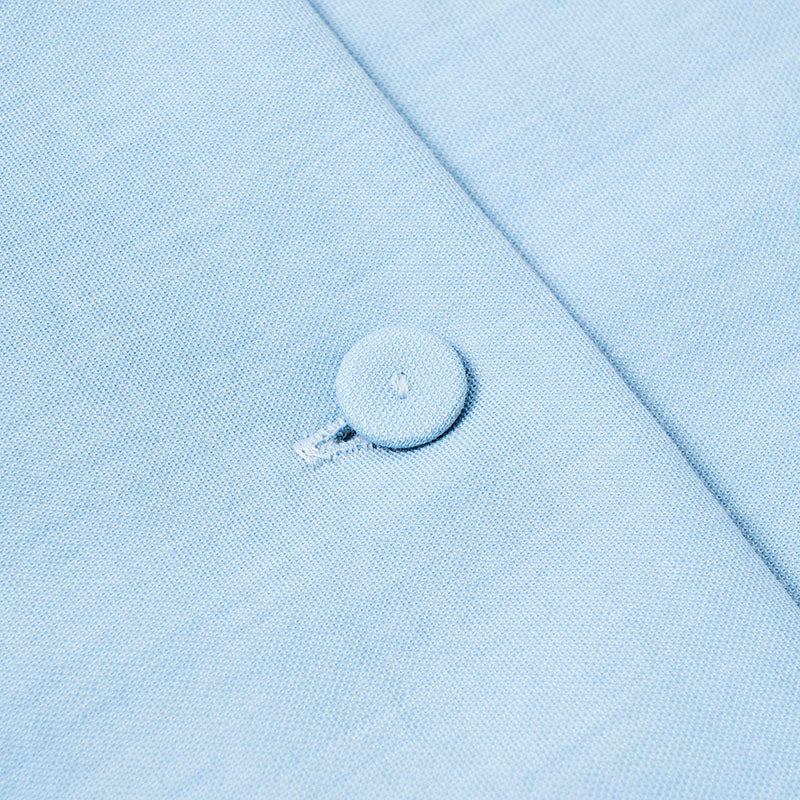 ウエストコートマキシドレス / ライトブルー