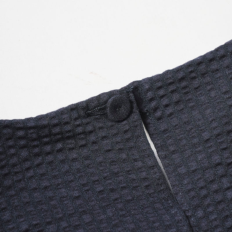 Coolmax シアサッカートップス / ダークブルー