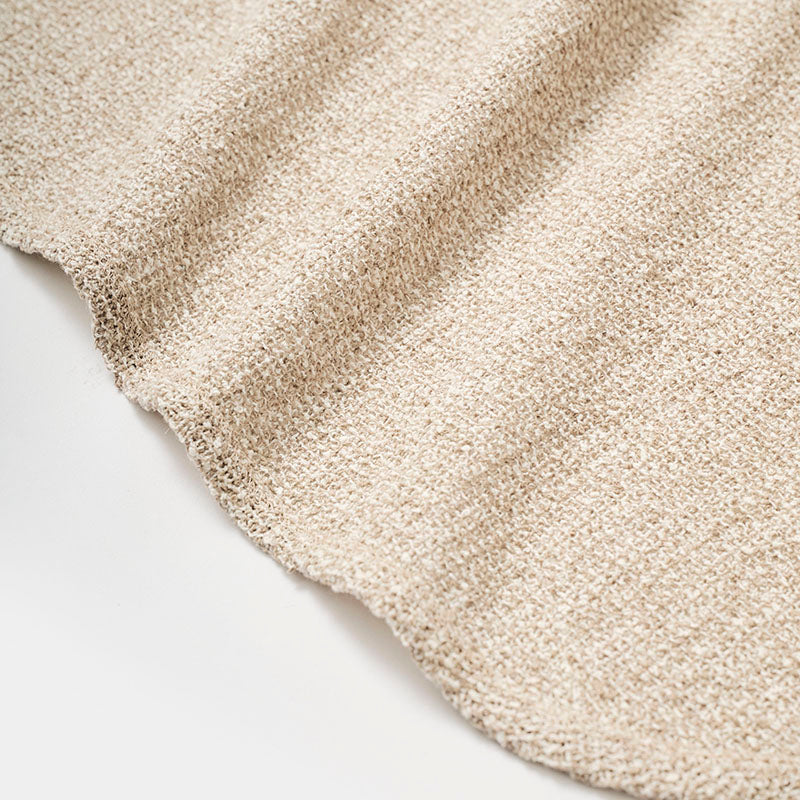 バイカラーフリゼ シャツジャケット/ ホワイト・ベージュ