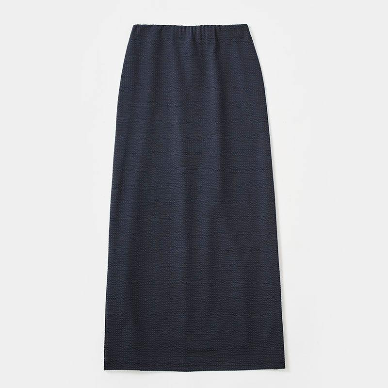 Coolmax シアサッカースカート / ダークブルー