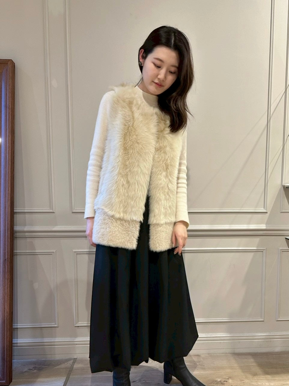 ミディ ジレ／スフレベージュ