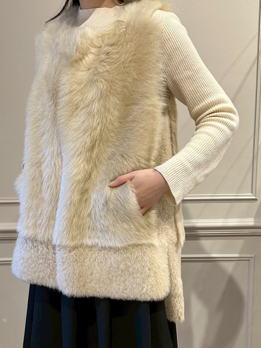 ミディ ジレ／スフレベージュ