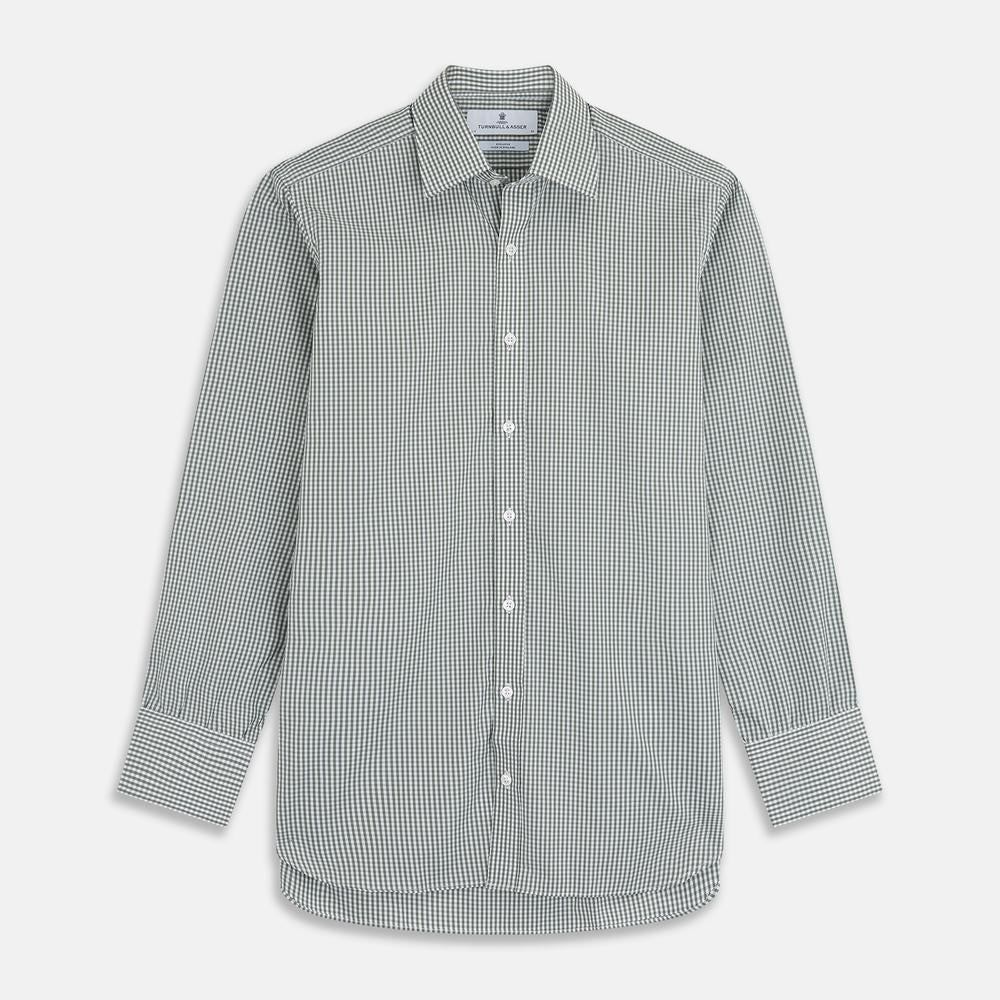 ギンガムチェックシャツ / グリーン