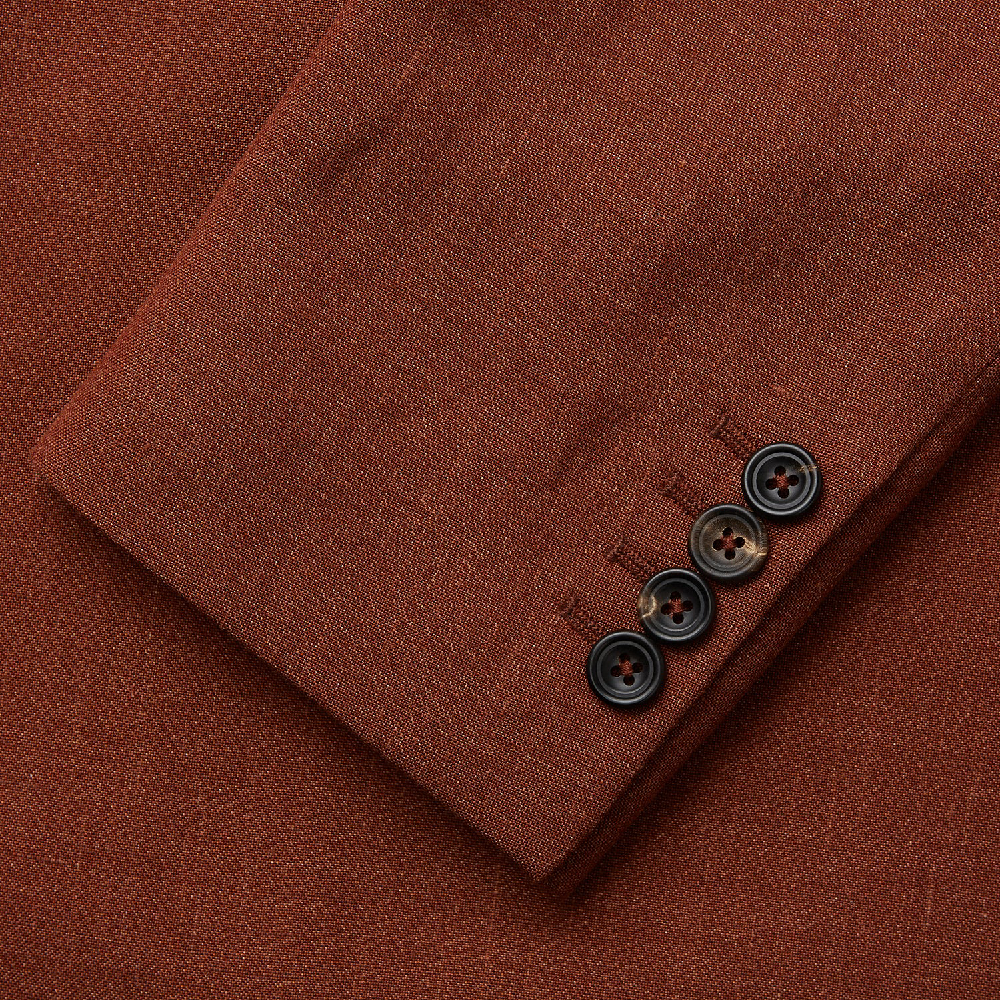 リネン ウール シルク バーティー ブレザー / レッド