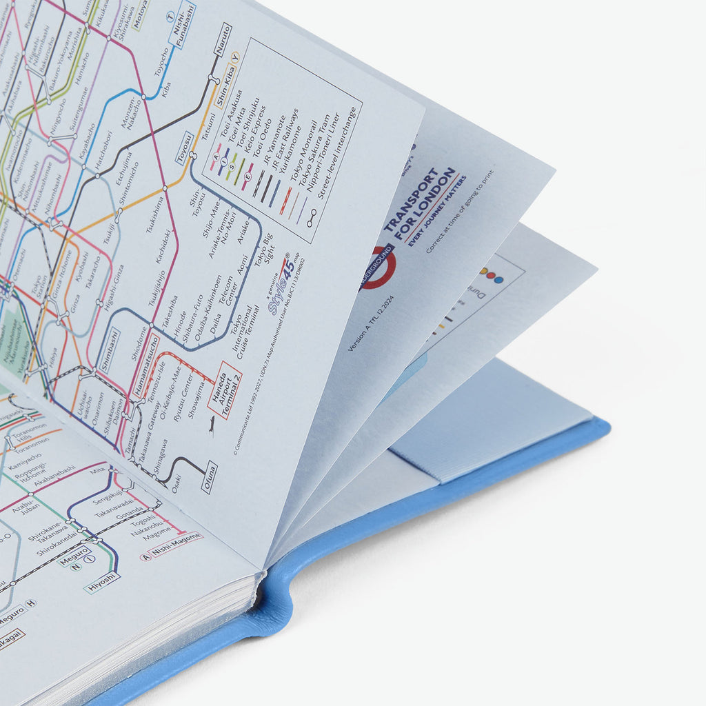 2026年 Panamaレザー ポケット付きウィークリーダイアリー / ナイルブルー