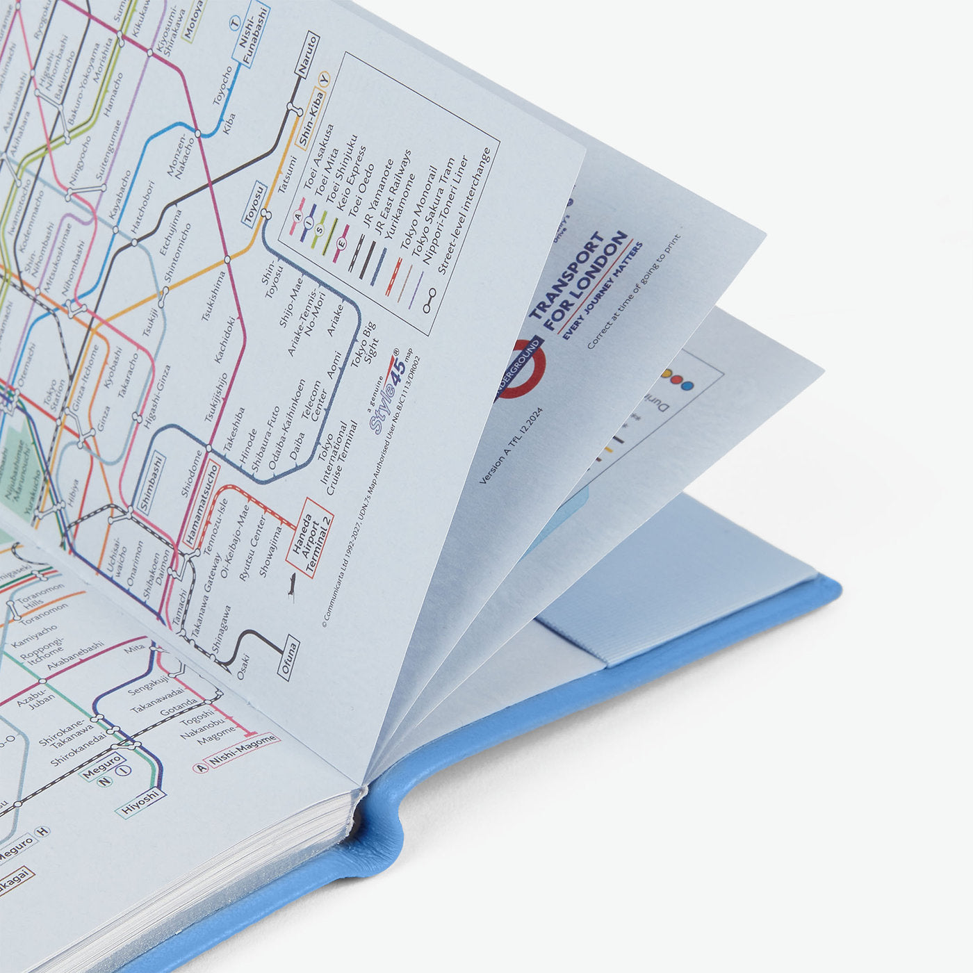 2026年 Panamaレザー ポケット付きウィークリーダイアリー / ナイルブルー