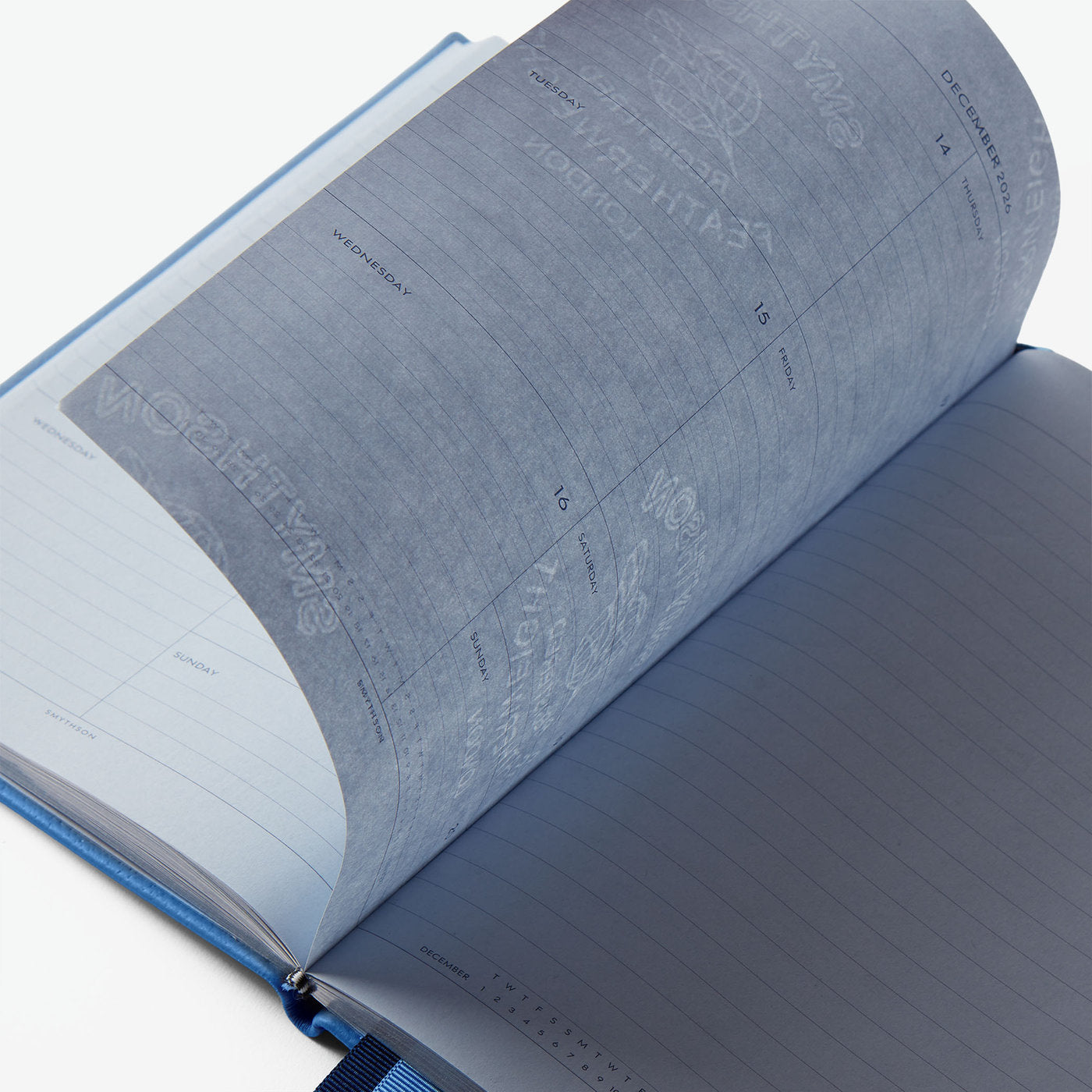 2026年 Panamaレザー ソーホー デイリーダイアリー / ナイルブルー