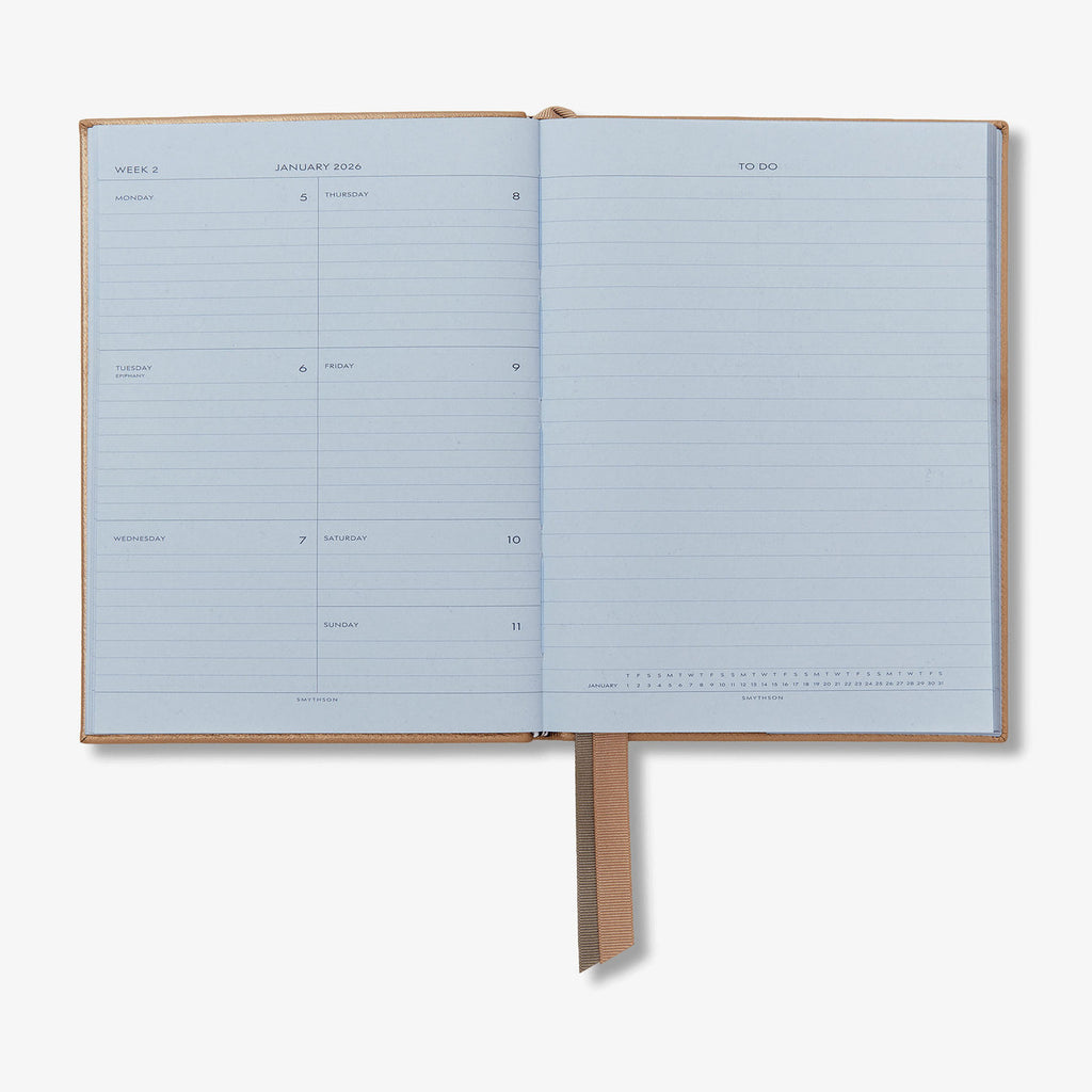 2026年 Panamaレザー ソーホー デイリーダイアリー /ブロンズ