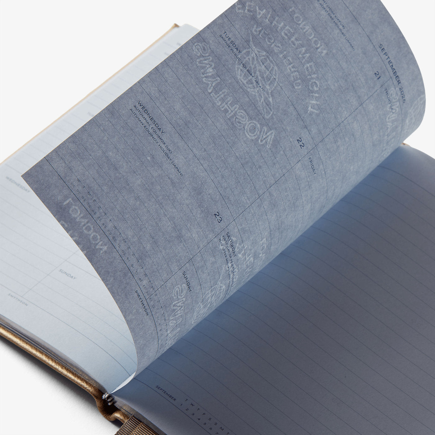 2026年 Panamaレザー ソーホー デイリーダイアリー /ブロンズ