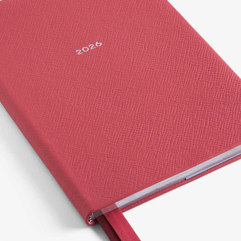 2026年 Panamaレザー ソーホー デイリーダイアリー / ラスベリー