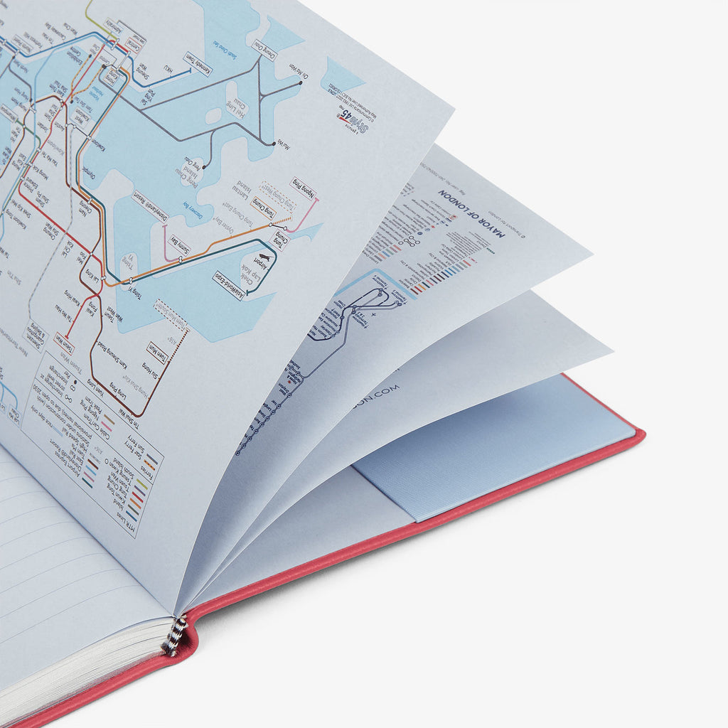 2026年 Panamaレザー ソーホー デイリーダイアリー / ラスベリー